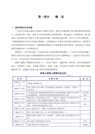 广元至巴中高速公路施工图设计技术交底
