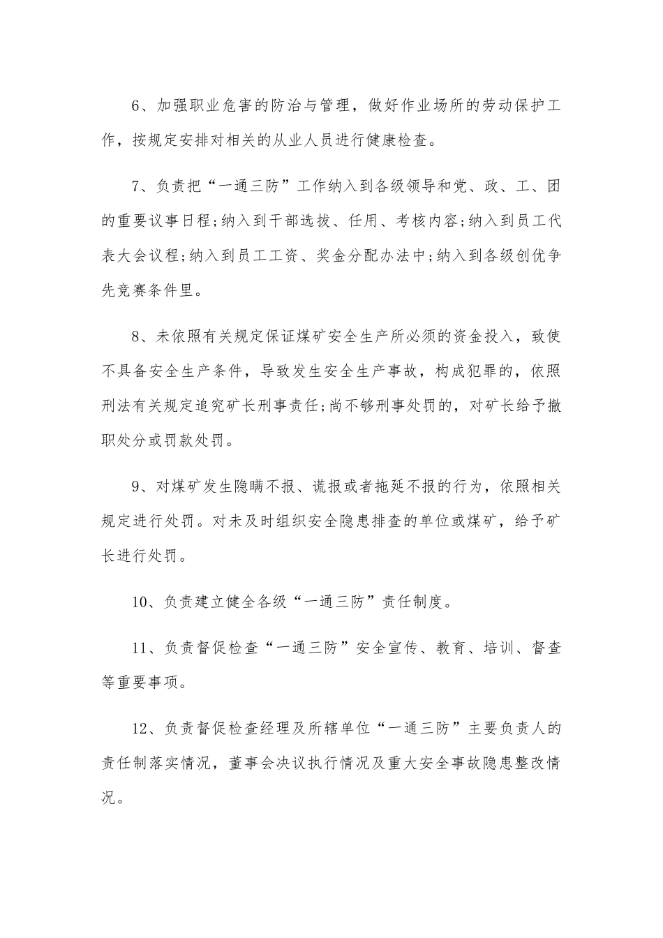 某煤矿全员安全生产责任制汇编_第2页