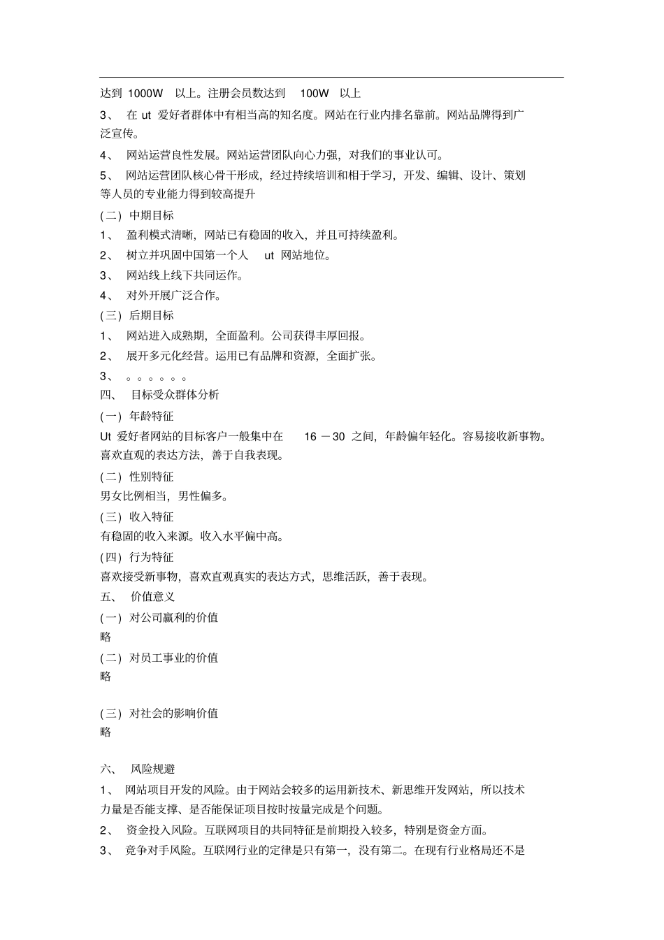 完整的网站运营方案模板_第2页