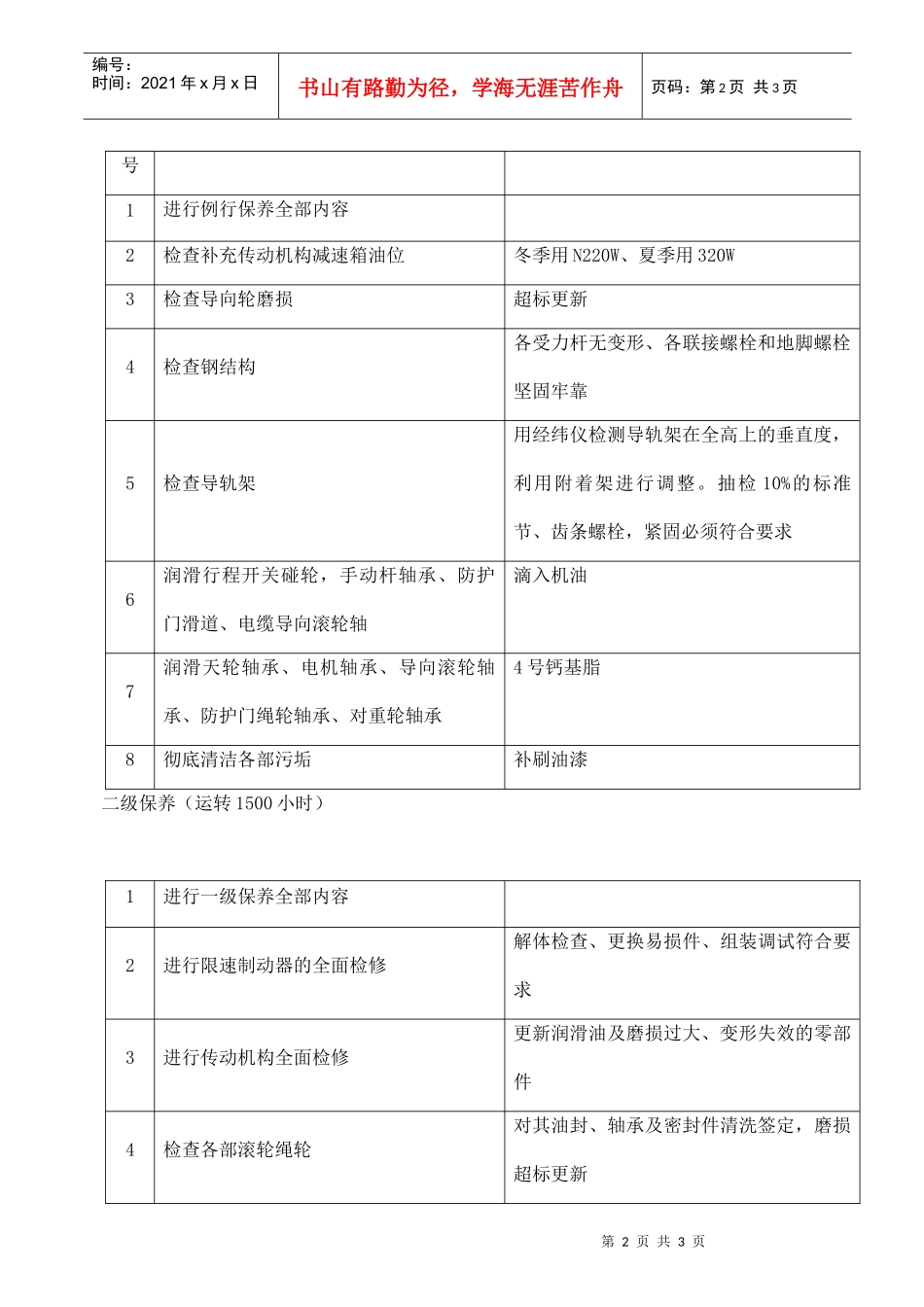 施工电梯保养项目_第2页