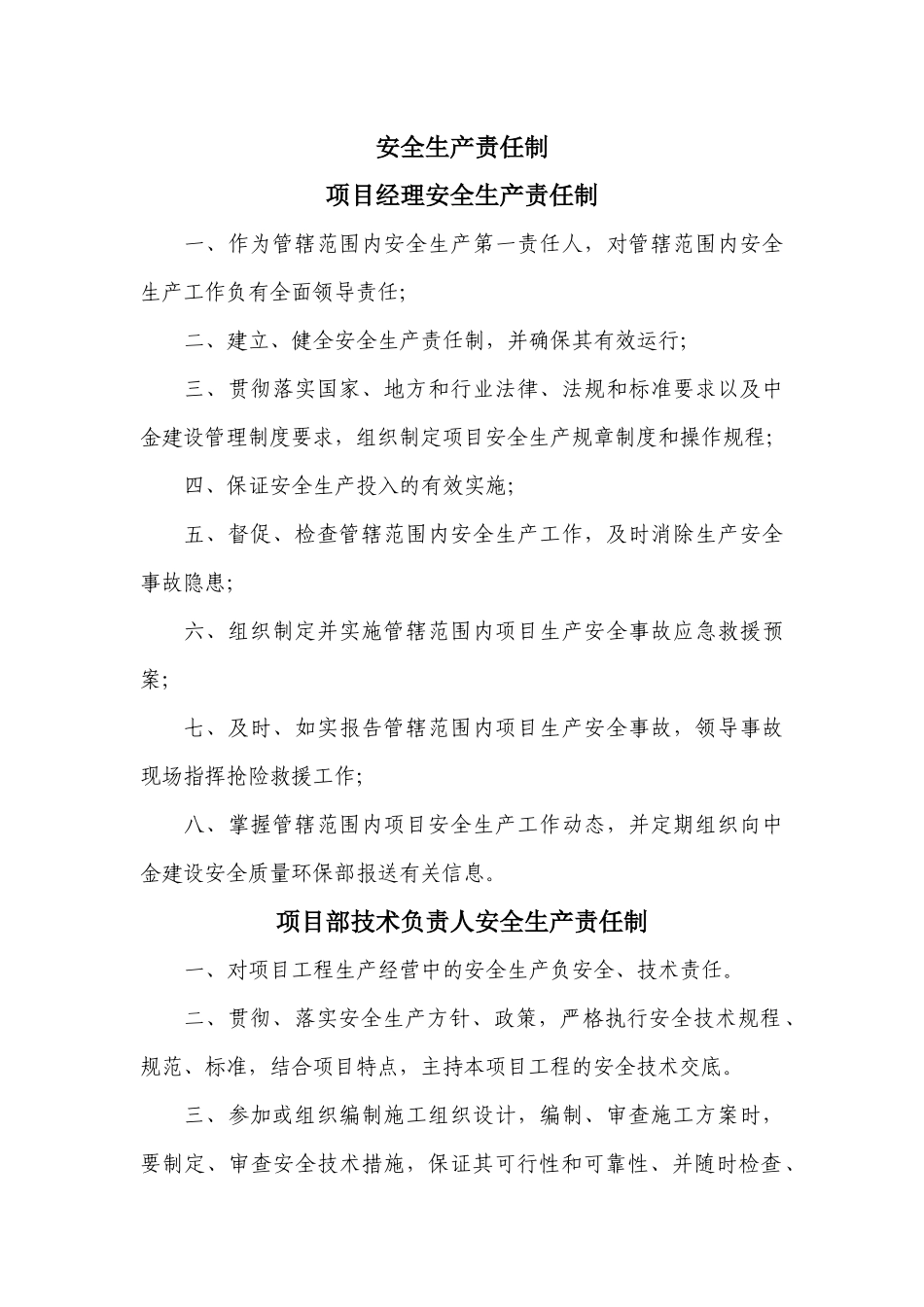 某公司安全生产责任制汇编( 53页)_第2页