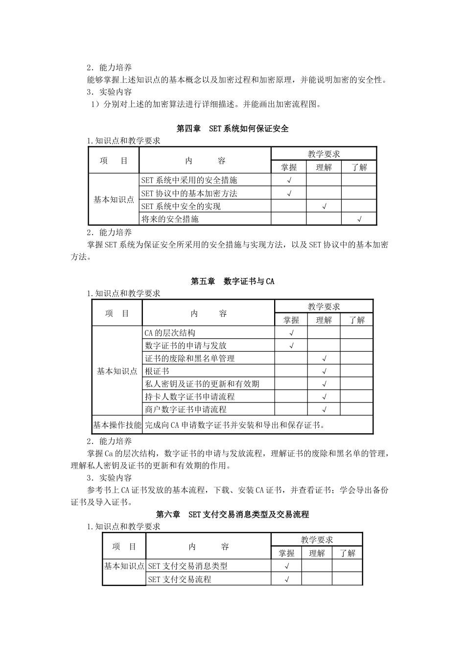 网络安全与认证教学大纲_第3页