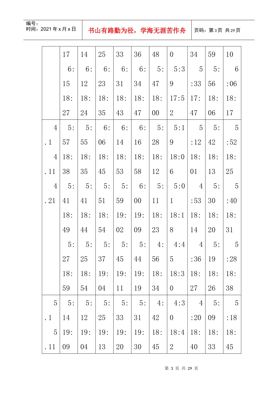 日出日落时间表_第3页