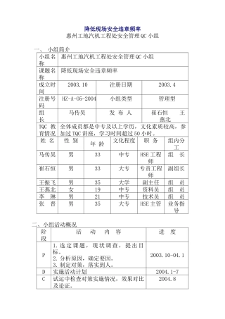 降低现场安全违章频率(24)(1)
