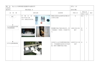 丝印设备月度维护维修手册