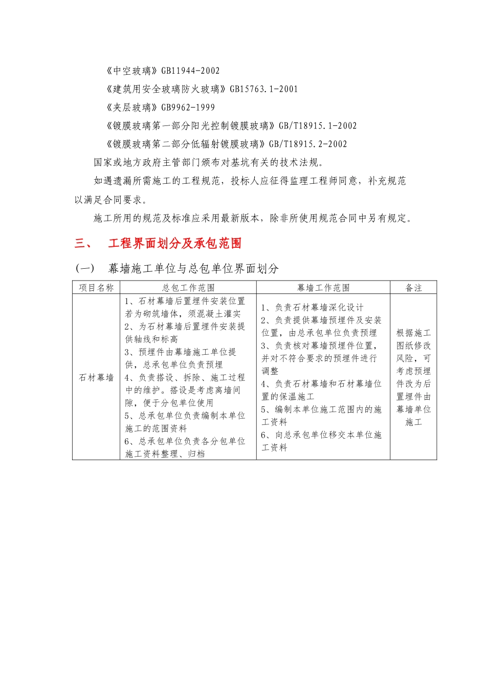 某项目幕墙工程技术标准概述_第3页