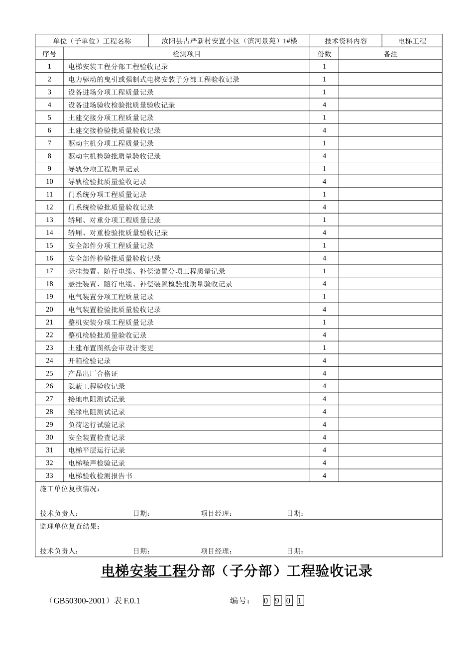 电梯竣工验收技术资料_第2页