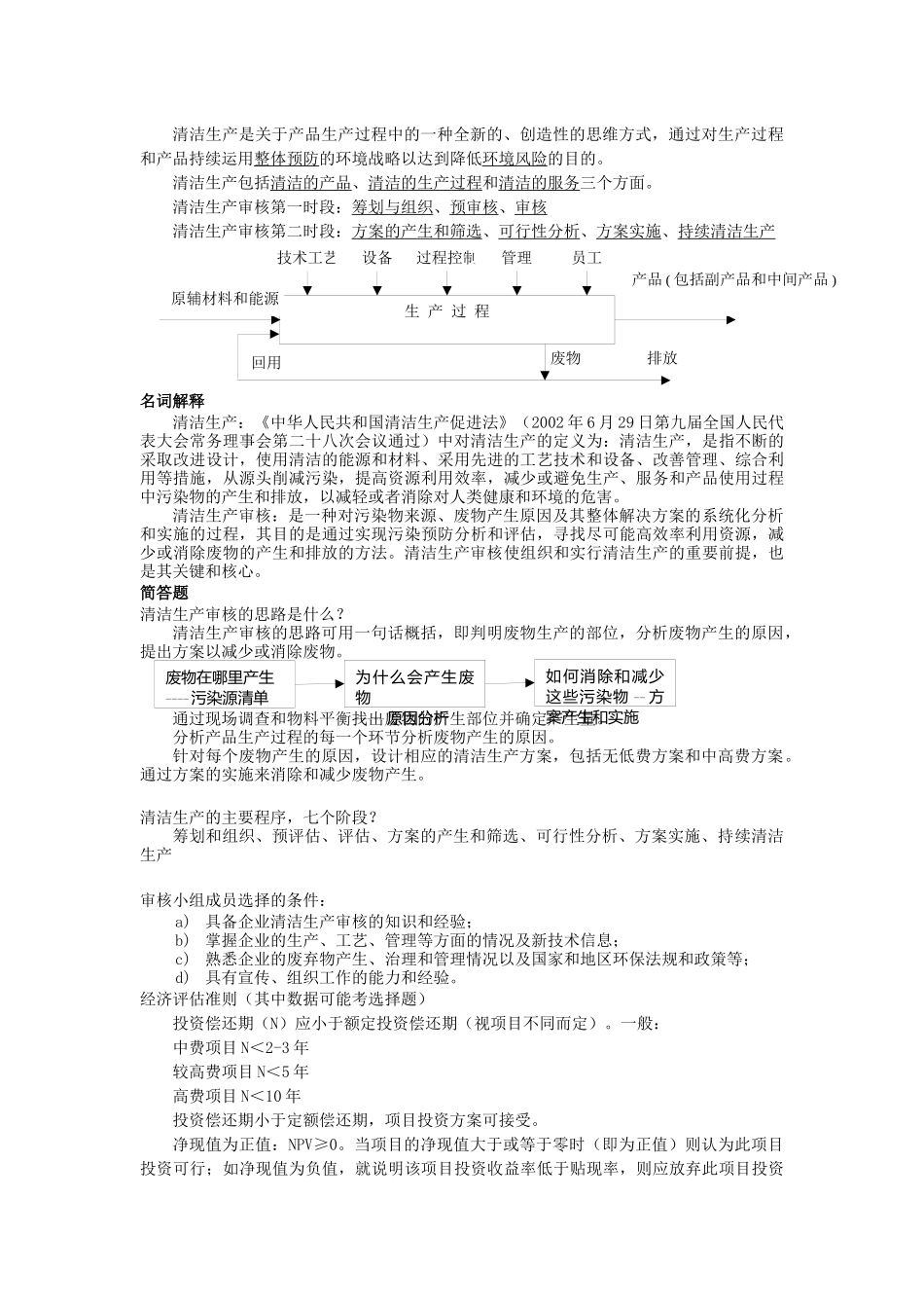 清洁生产考试试题及答案_第2页