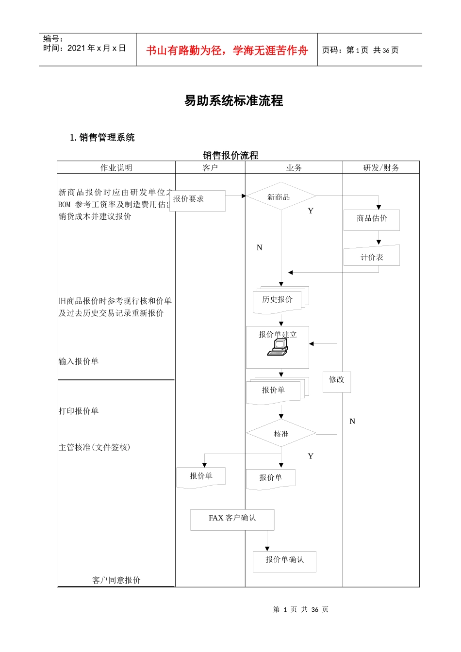易助系统标准流程_第1页