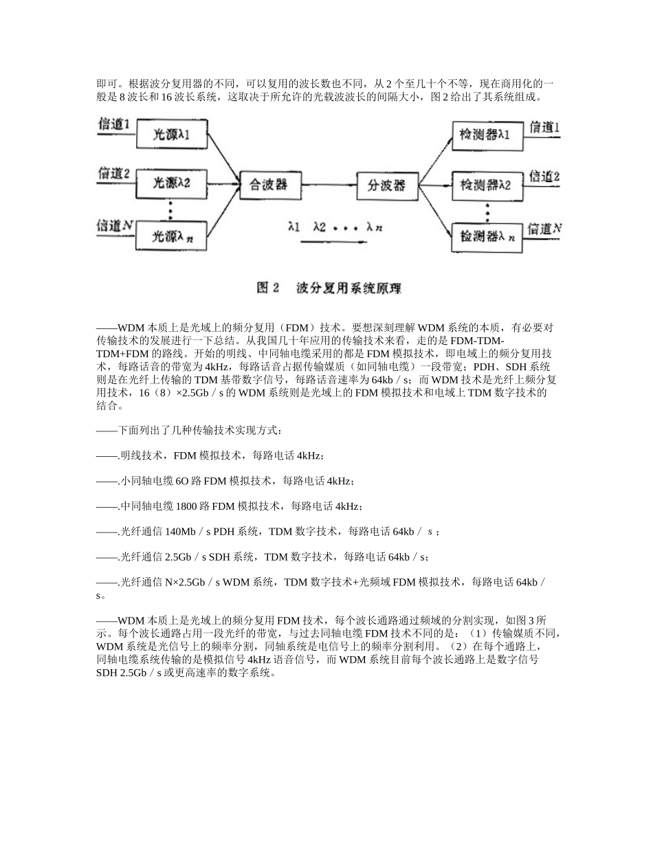 光波分复用技术管理规范_第3页