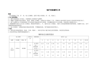 钻扩攻铰通用工艺