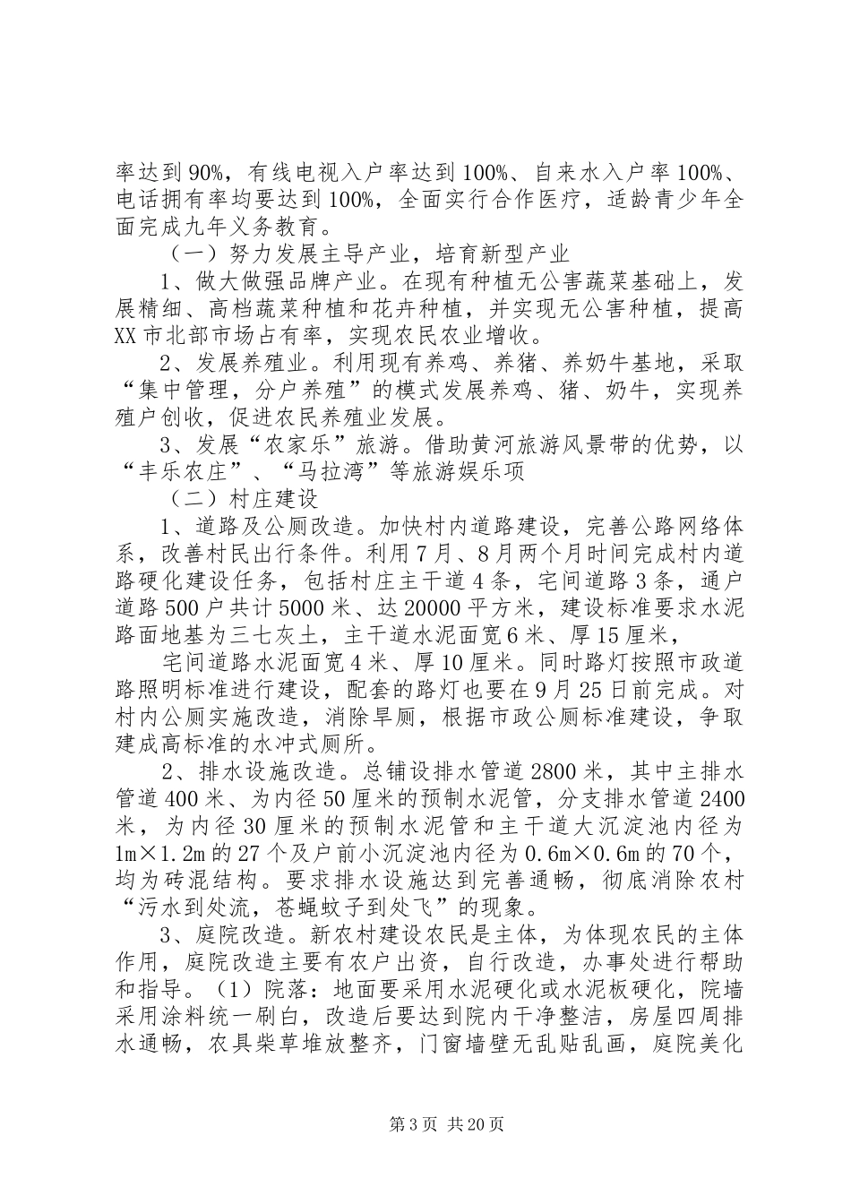 新农村改造实施方案_第3页