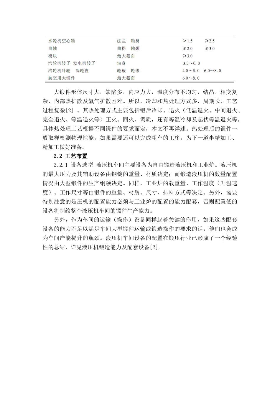 大型自由锻造液压机车间工艺设计分析_第2页