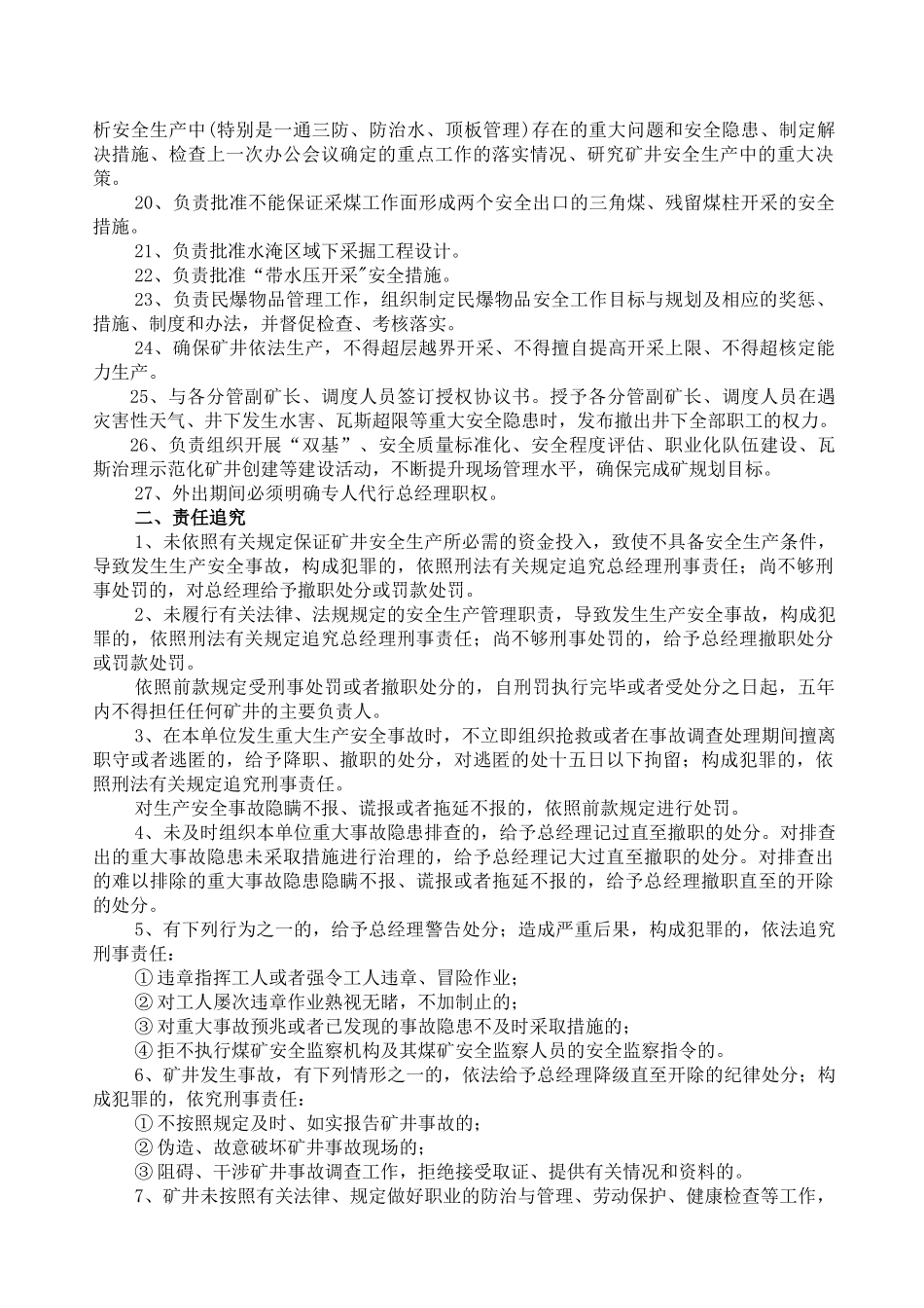 煤矿各级领导安全生产责任制_第2页