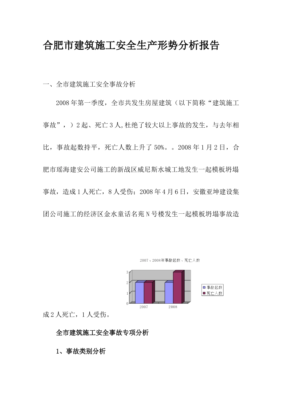 合肥市建筑施工安全生产形势分析报告_第1页
