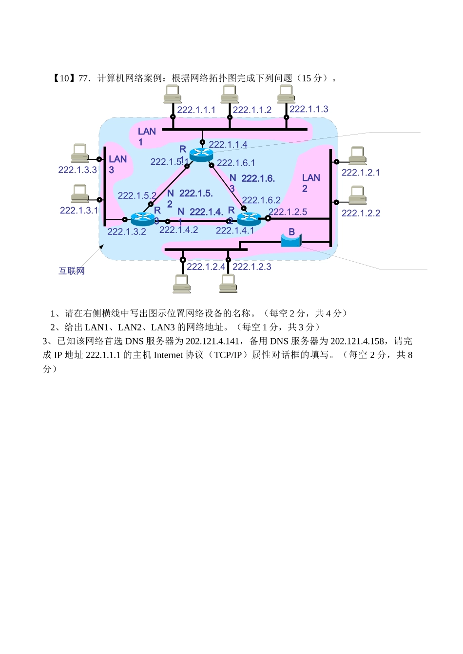 计算机网络体系结构考试试题_第2页