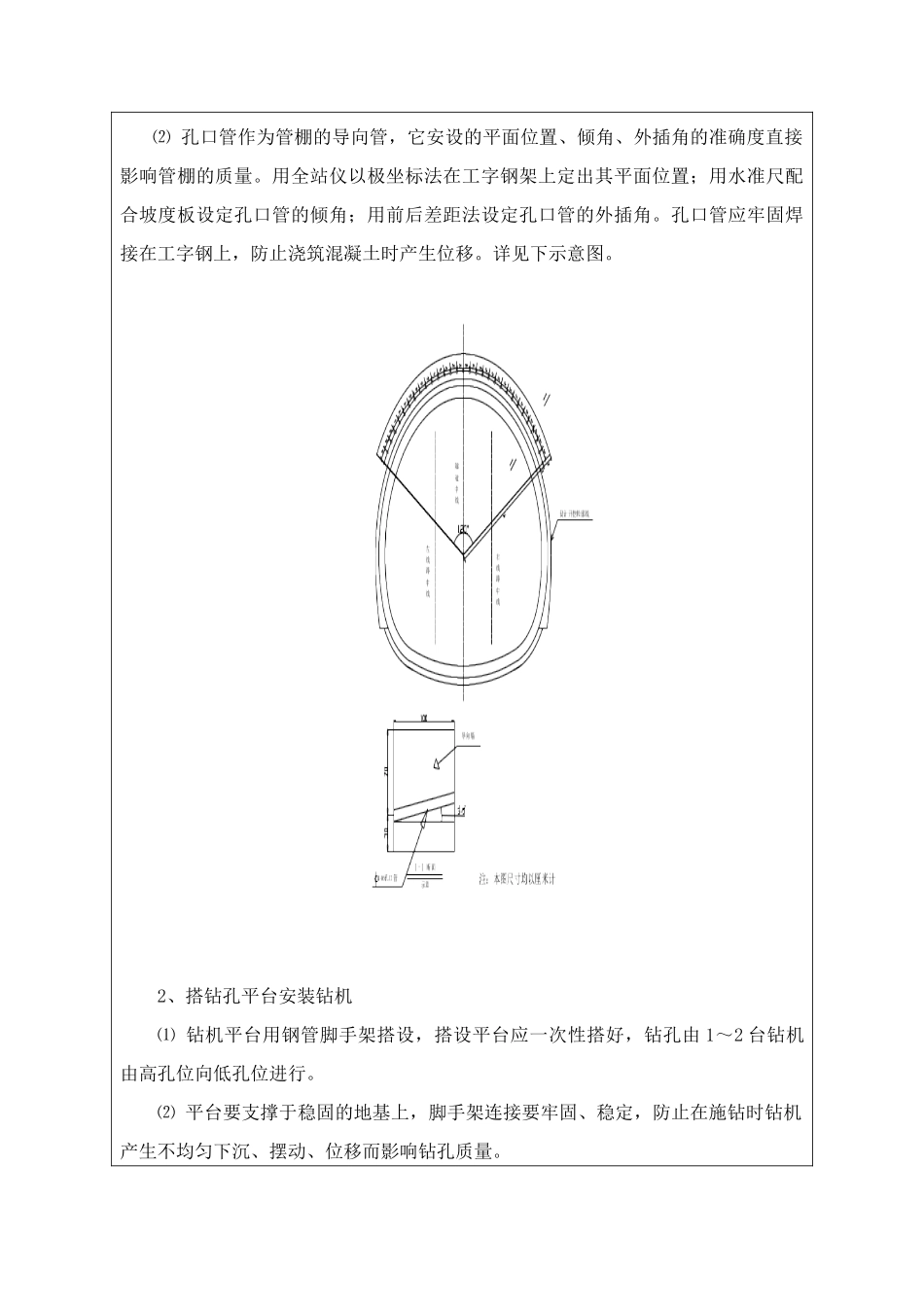 隧道大管棚施工技术交底_第2页