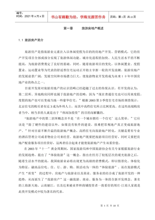 旅游地产发展战略（21