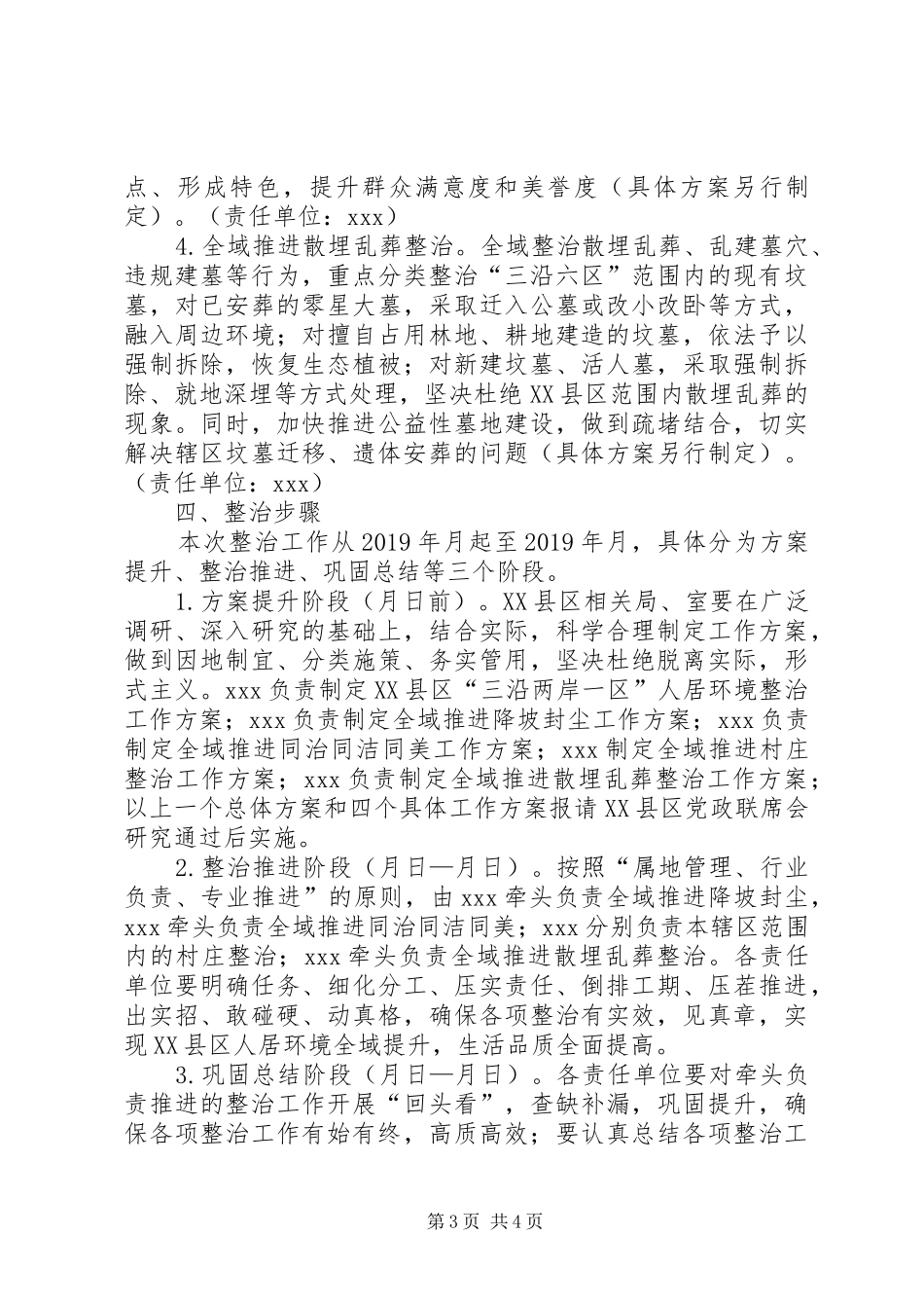 XX区人居环境整治工作实施方案_第3页