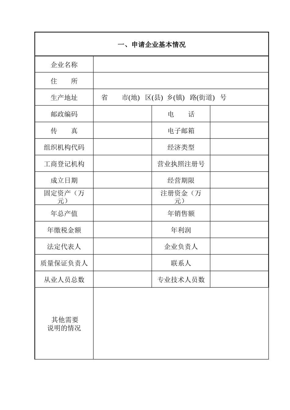生产许可证申请表_第2页
