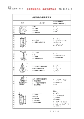 施工员计算公式资料