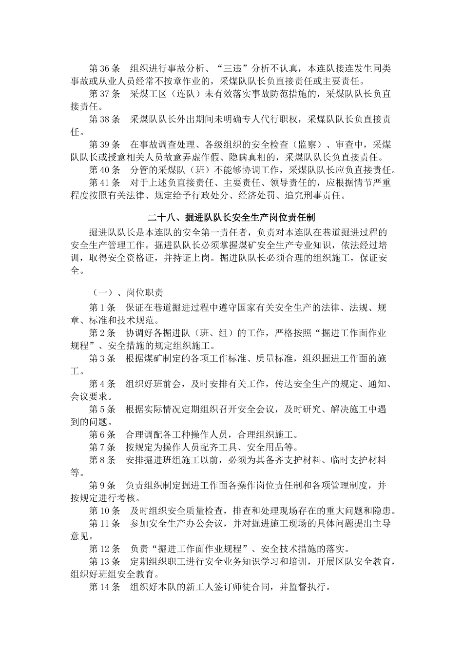 煤矿安全生产岗位责任制汇编-副本_第3页