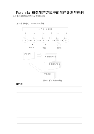 精益生产方式