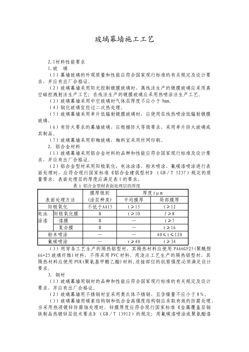 玻璃幕墙施工工艺(56页)_第1页
