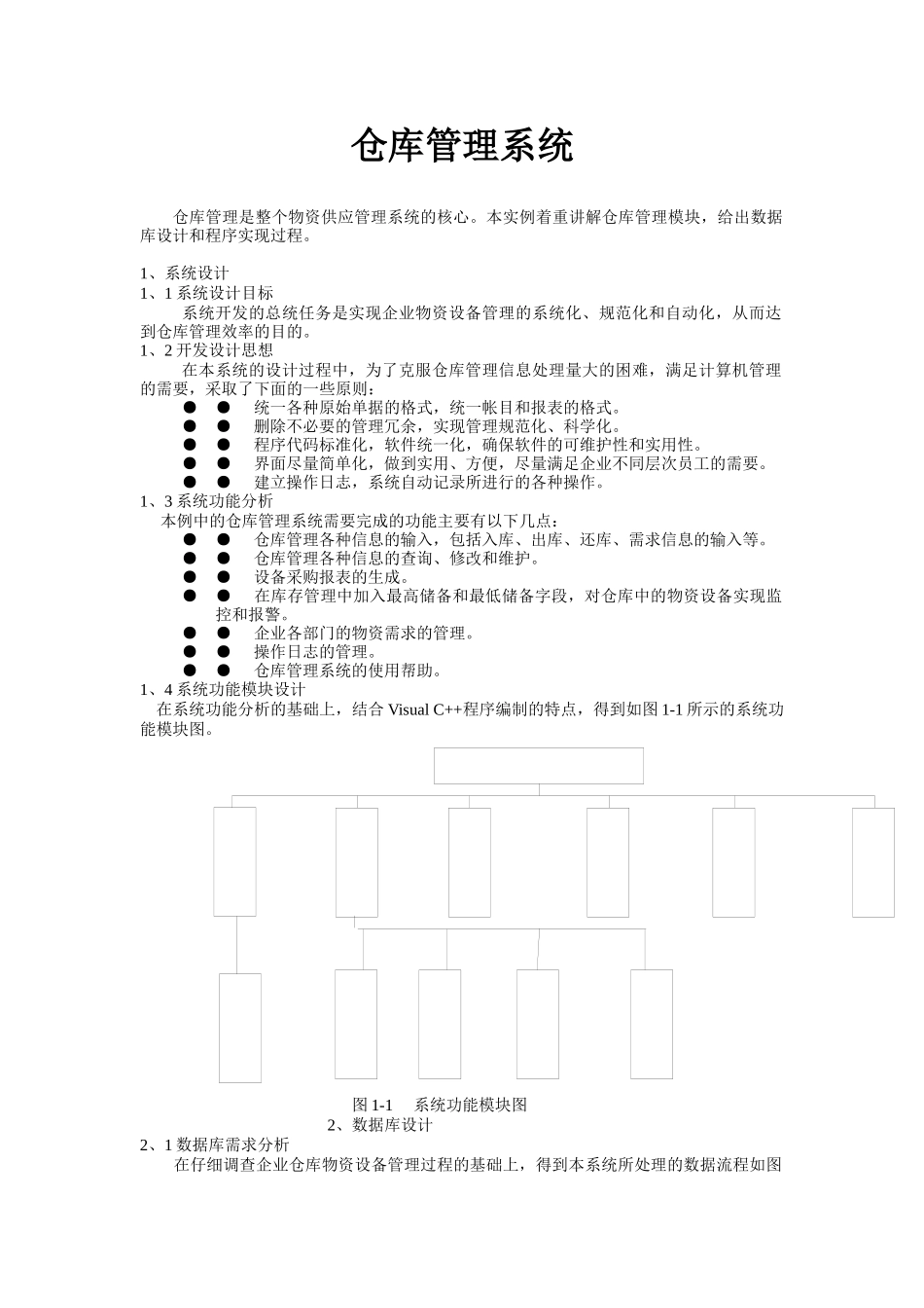 计算机毕业设计-仓库管理系统_第1页