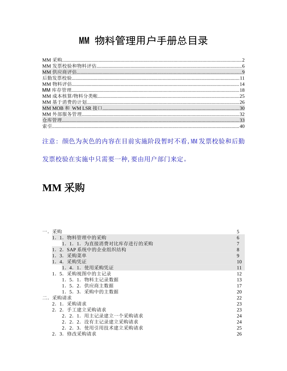 MM 物料手册总目录_第1页