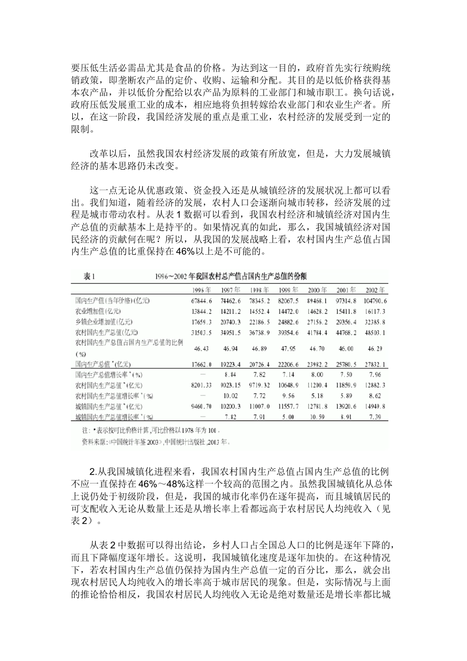 我国农村经济对国内生产总值的实际贡献_第2页