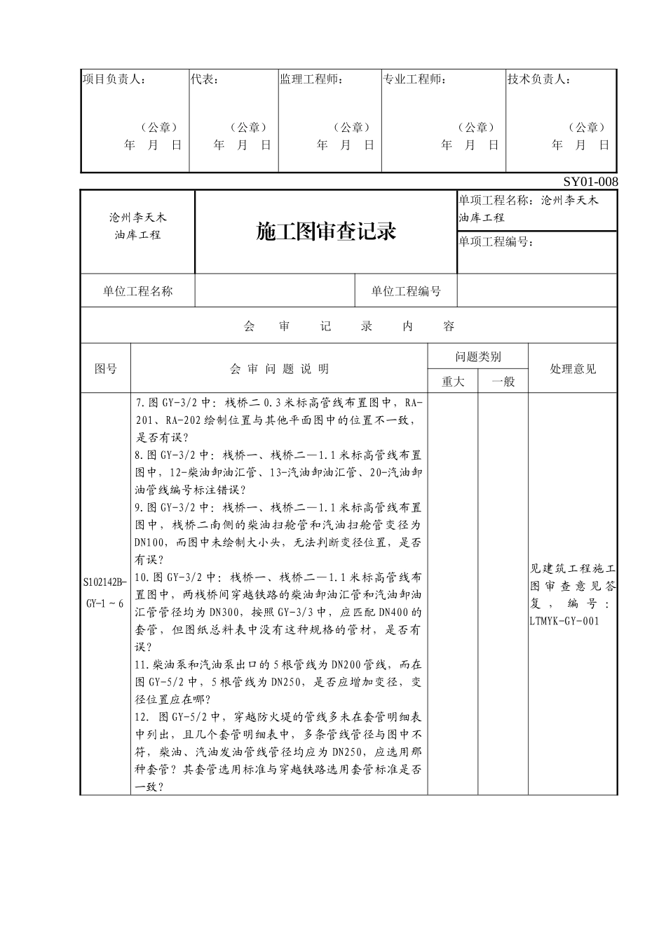 SY01-008施工图审查记录_第2页