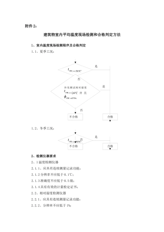 建筑物室内平均温度现场检测和合格判定方法-附件2：建筑物