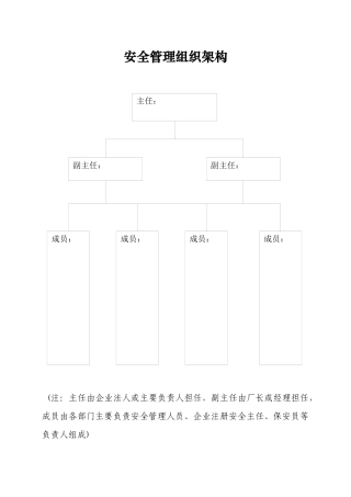 安全管理组织架构