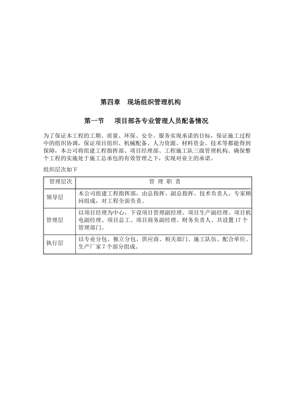 项目现场组织管理机构_第1页