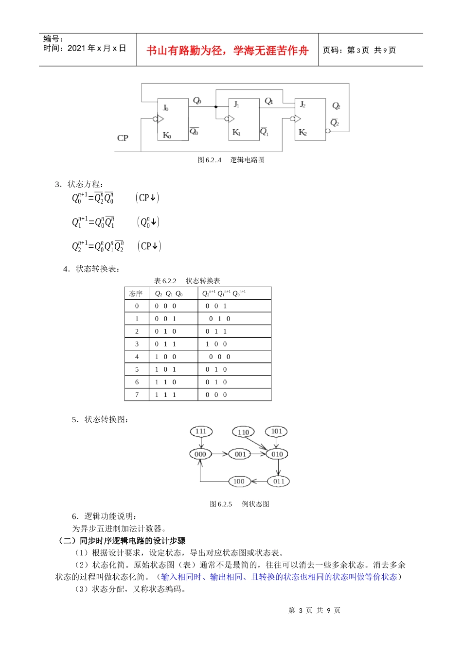 时序电路的基本分析与设计方法_第3页