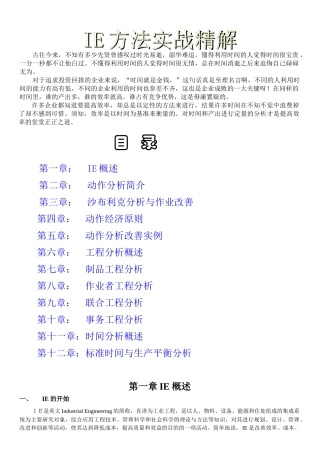 IE方法实战精解93111941