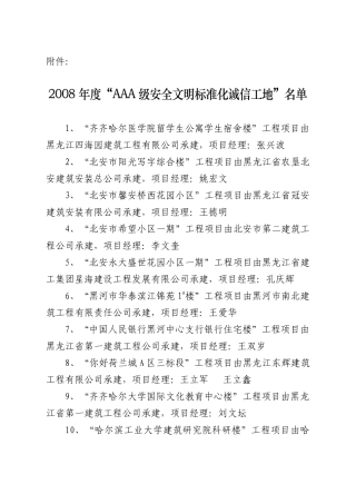 AAA安全文明工地