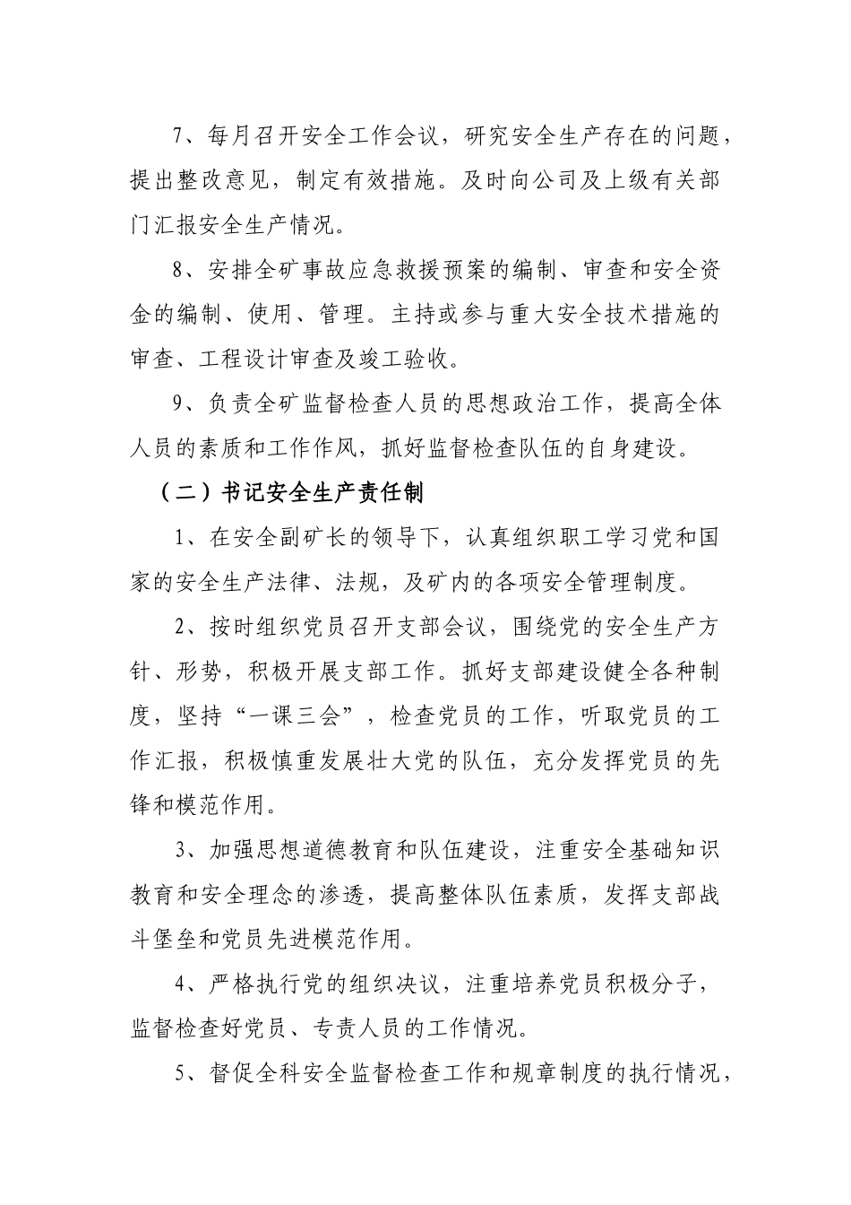 职能部门岗位安全生产责任制_第2页