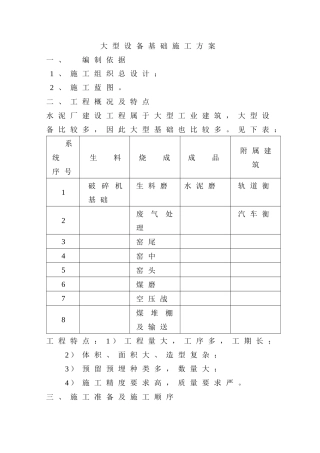大型设备基础专项施工方案