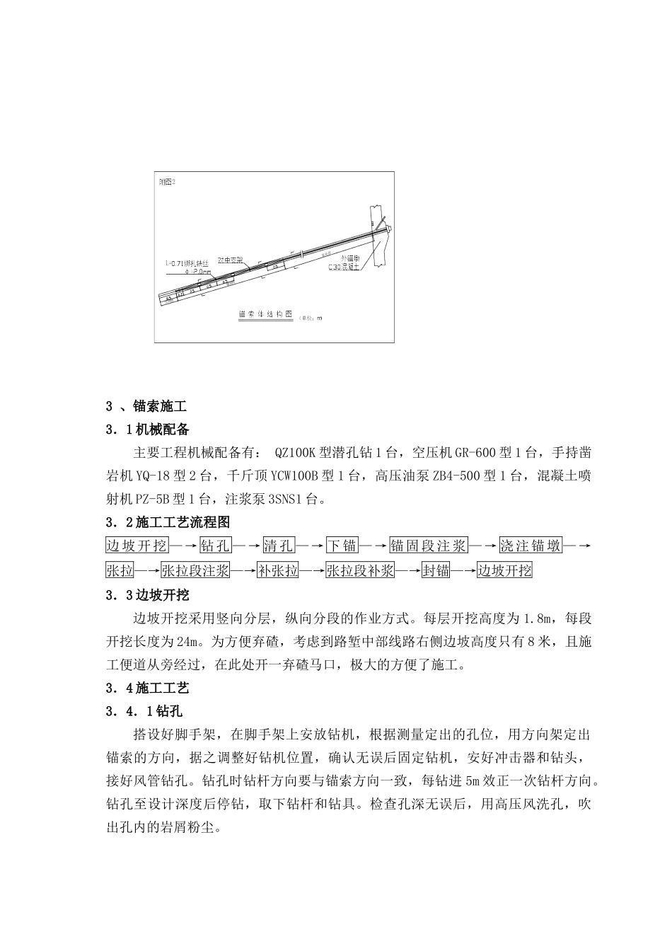 预应力锚索加固高边坡路堑边坡施工技术探讨_第3页