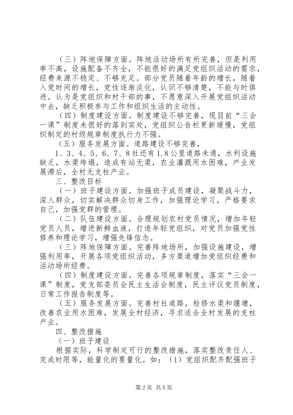 党组织XX年整改实施方案_第2页