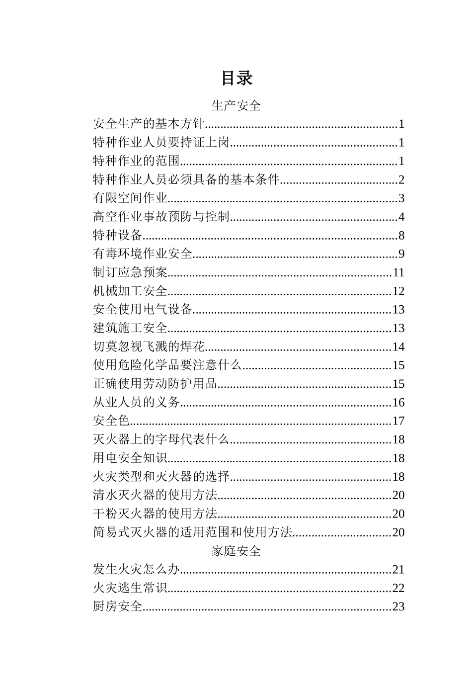 安全生产手册（45页）_第1页