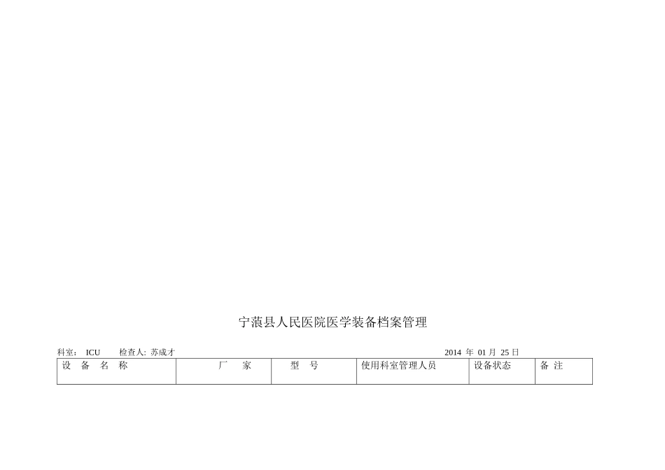 宁蒗县人民医院设备档案管理22_第2页