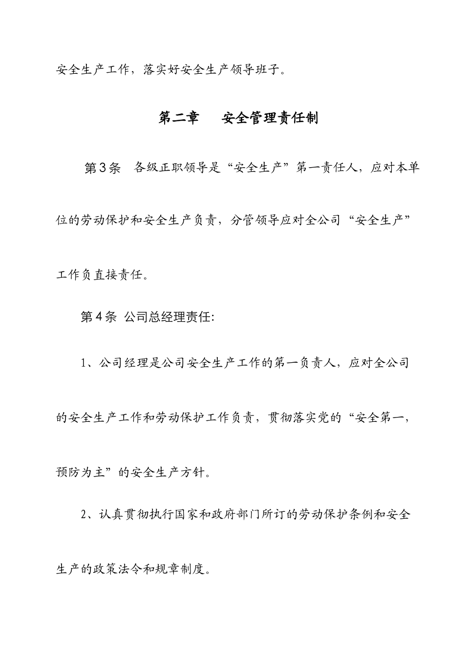 某公司安全生产责任制条例_第2页