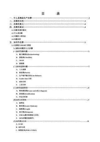 精益生产改善技能(全套经典实用流程)