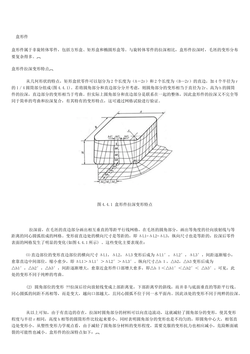 拉深盒型件拉深工艺_第1页