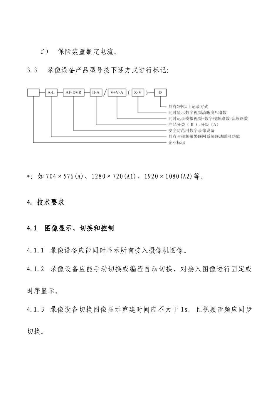 XXXX年上海市专业型数字录像设备技术要求_第3页