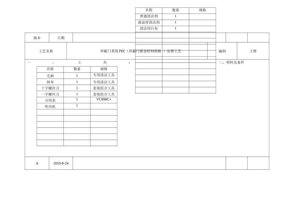 屏蔽门维修工艺_第3页