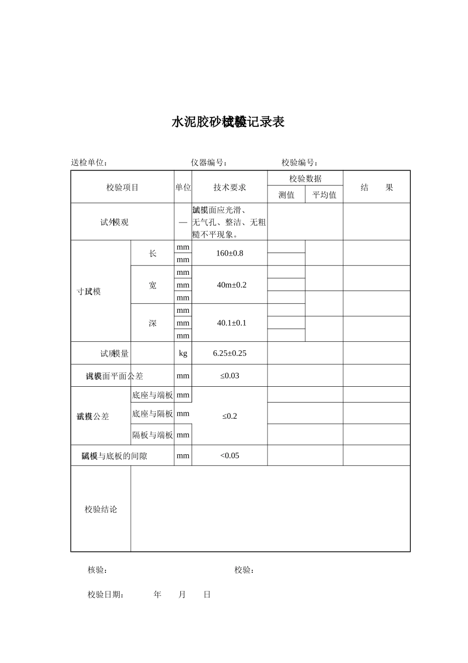 各仪器设备校验记录表_第2页